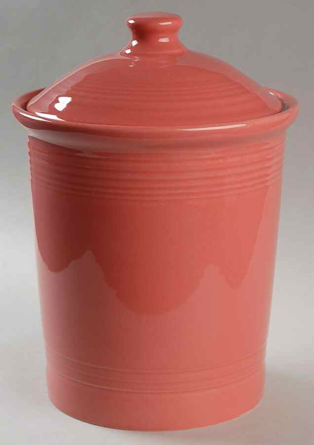 Fiesta Flamingo (Intro 2012) Large Canister & Lid by Homer Laughlin -1