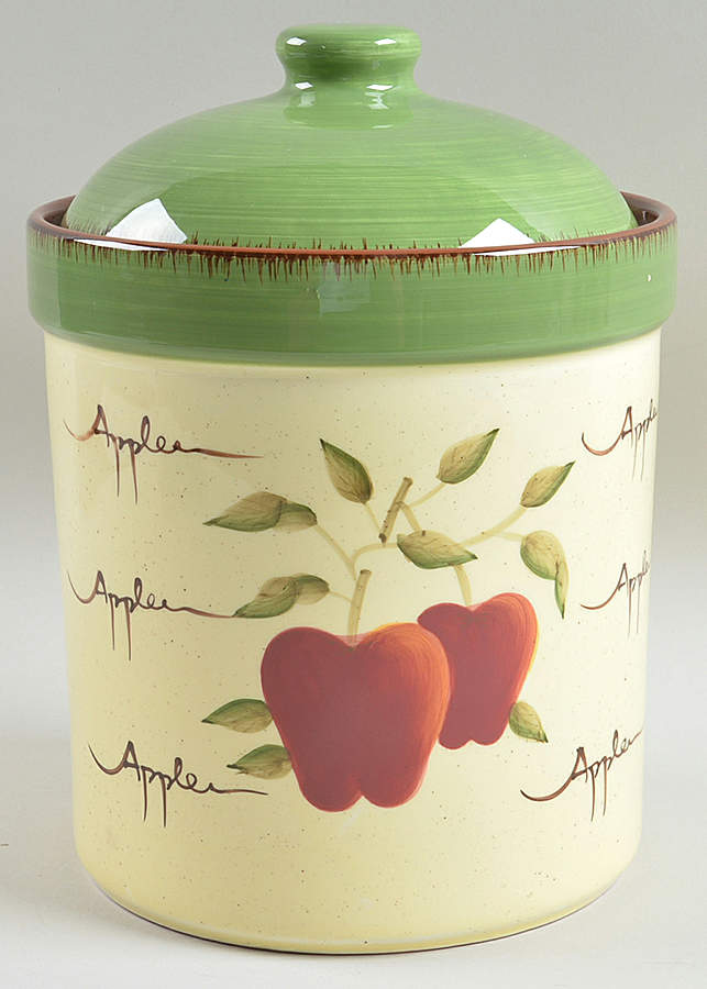 Apple Orchard Collection Large Canister & Lid by Home Interiors-1