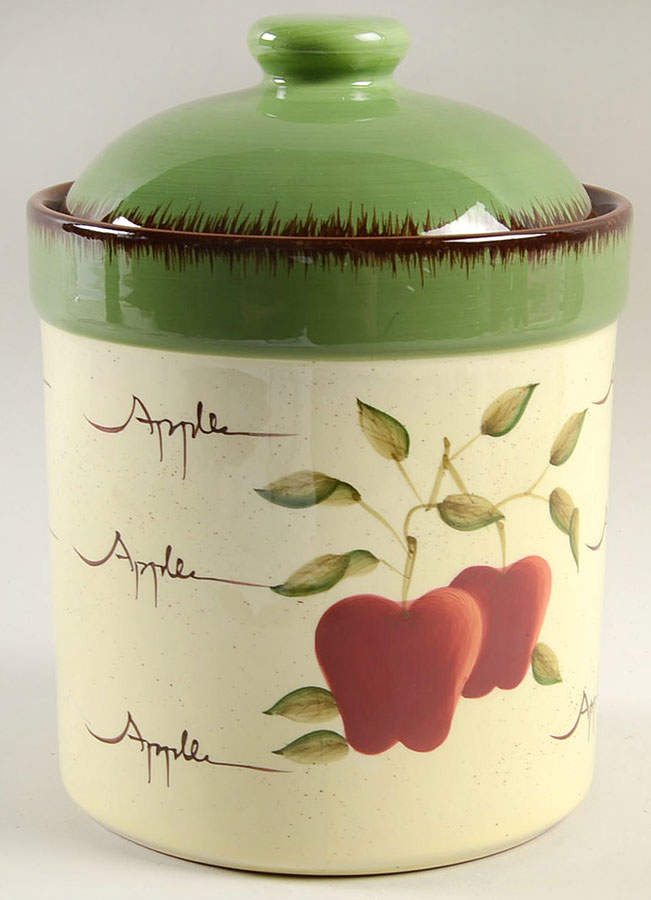 Apple Orchard Collection Medium Canister & Lid by Home Interiors-1