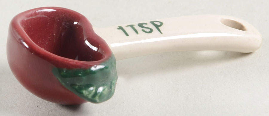 Apple Orchard Collection 1 Teaspoon Ceramic Measuring Spoon by Home Interiors-1
