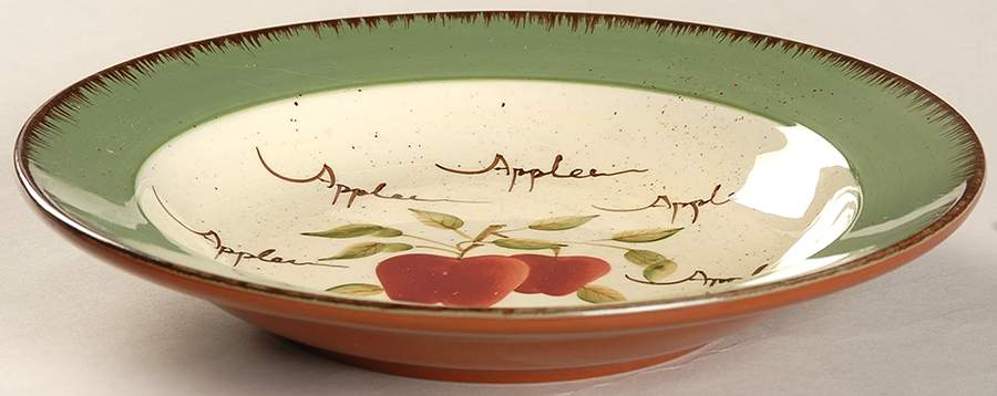 Apple Orchard Collection Rim Soup Bowl by Home Interiors-1