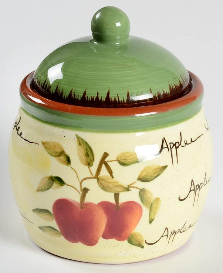 Apple Orchard Collection Sugar Bowl & Lid by Home Interiors-1