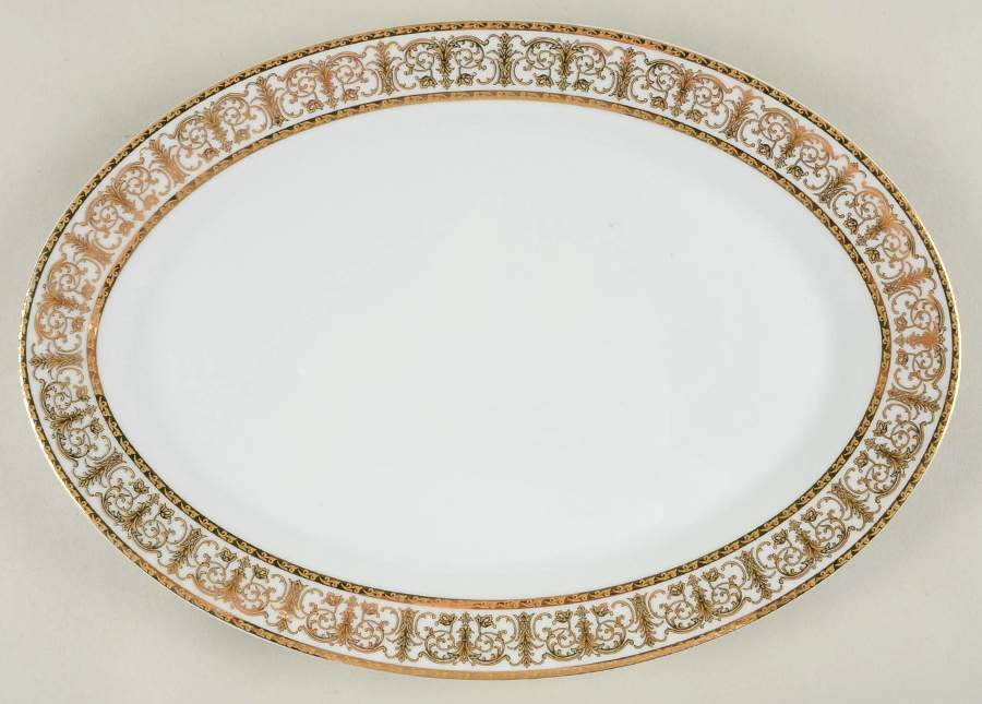 Medici 14" Oval Serving Platter by Highgate Manor-1
