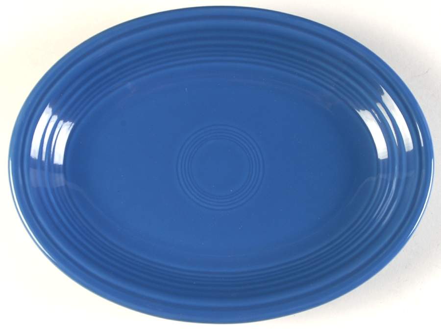 Fiesta Lapis Blue (Intro 2013) 11" Oval Serving Platter by Homer Laughlin -1