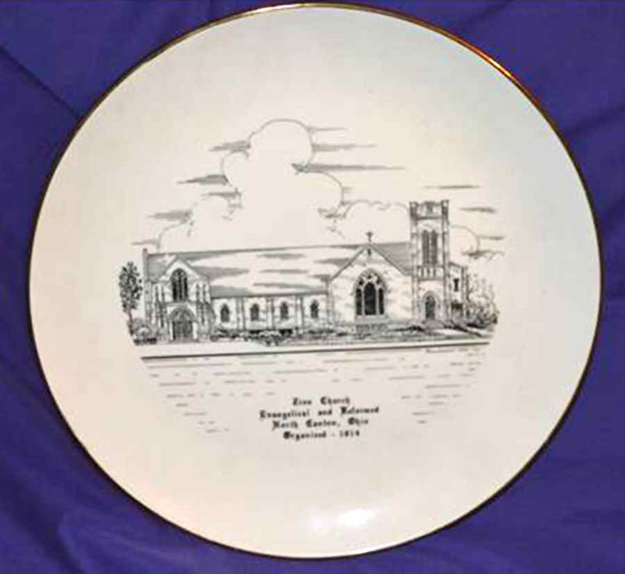 Zion Church Dinner Plate by Homer Laughlin -1