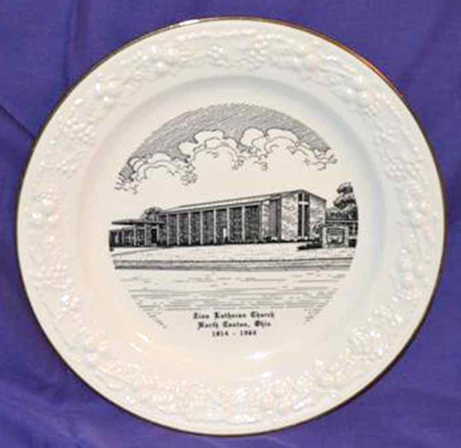 Zion Lutheran Church Dinner Plate by Homer Laughlin -1