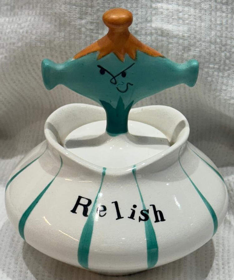Pixieware Relish Jar & Lid by Howard Holt-1
