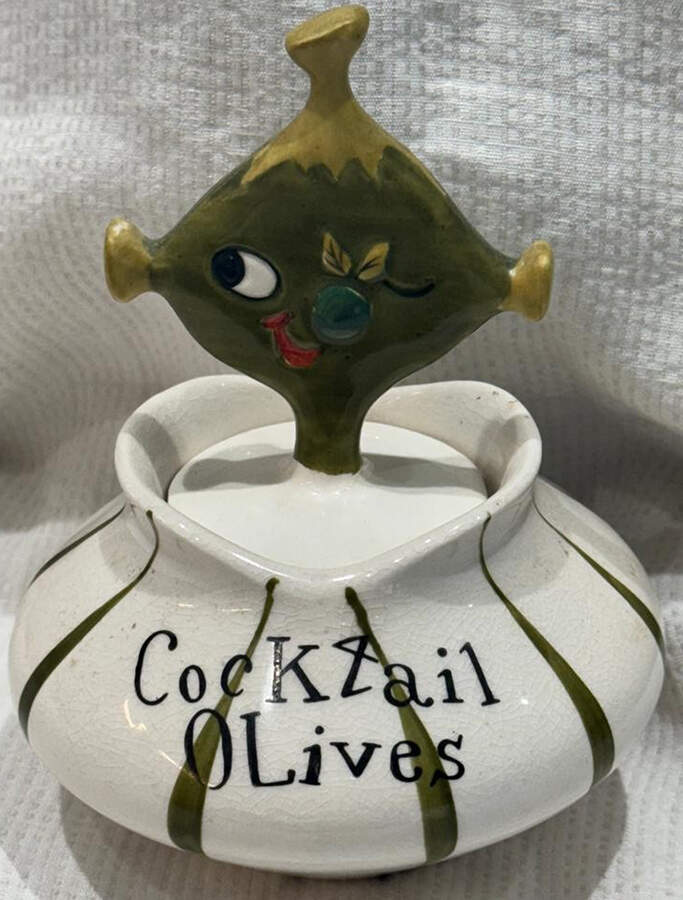 Pixieware Olive Jar & Lid by Howard Holt-1