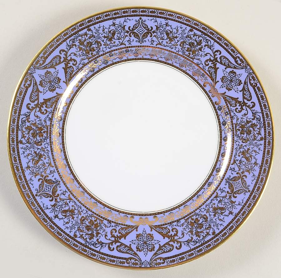 Matignon Lavender and Gold Salad/Dessert Plate by Haviland-1