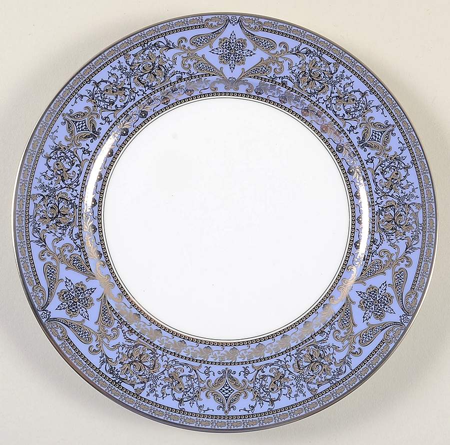 Matignon Lavender and Platinum Salad/Dessert Plate by Haviland-1