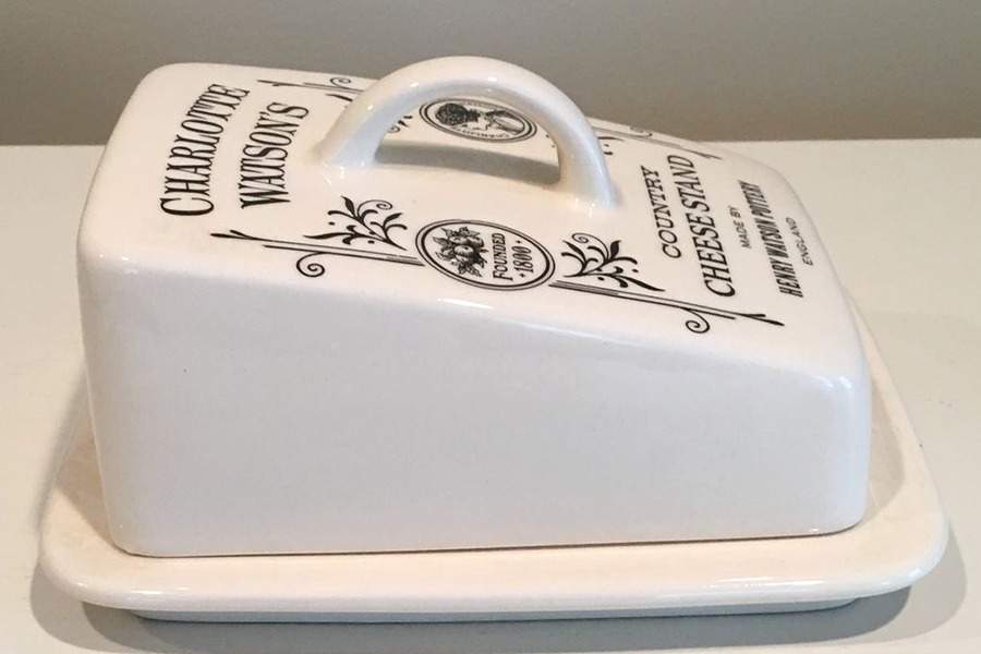 Charlotte Watson Cream Cheese Dish with Lid (Wedge) by Henry Watson-1
