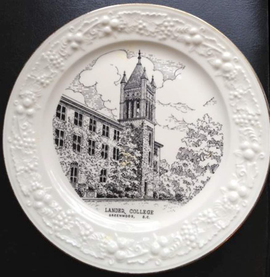 Lander College Dinner Plate by Homer Laughlin -1