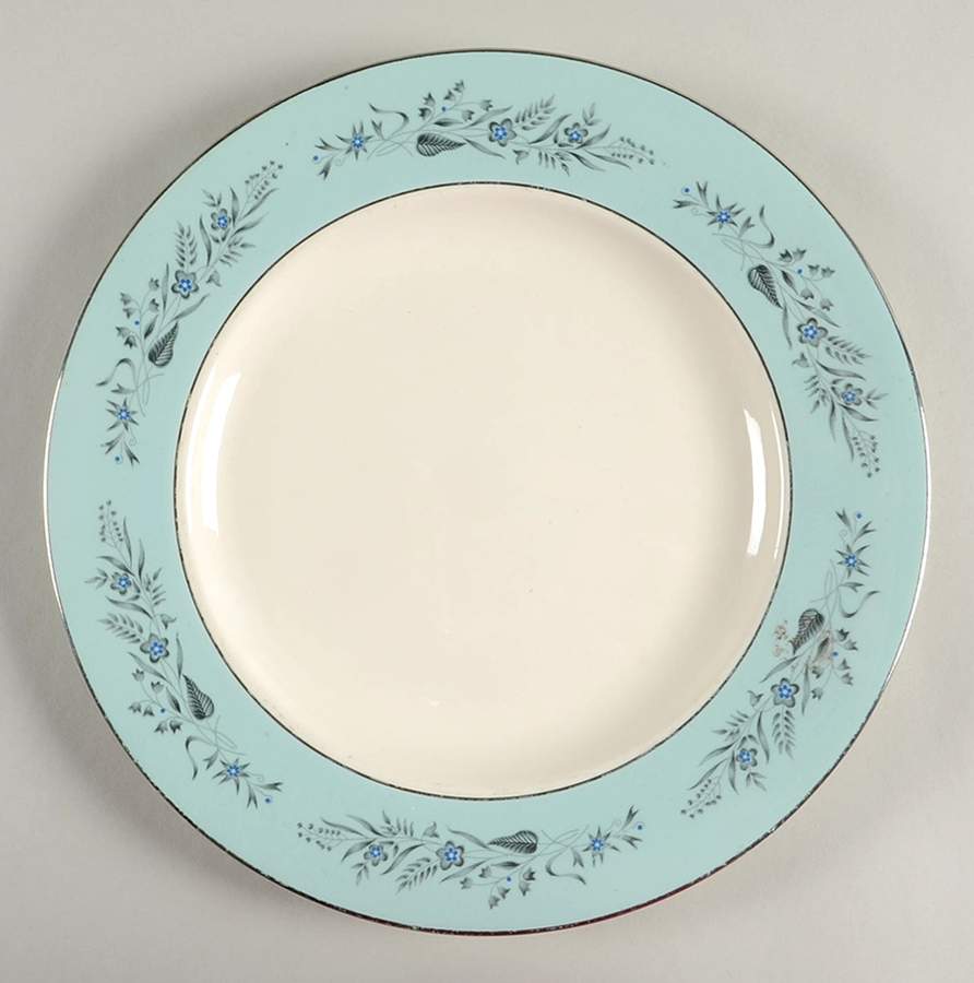 CV125 Turquoise Dinner Plate by Homer Laughlin -1