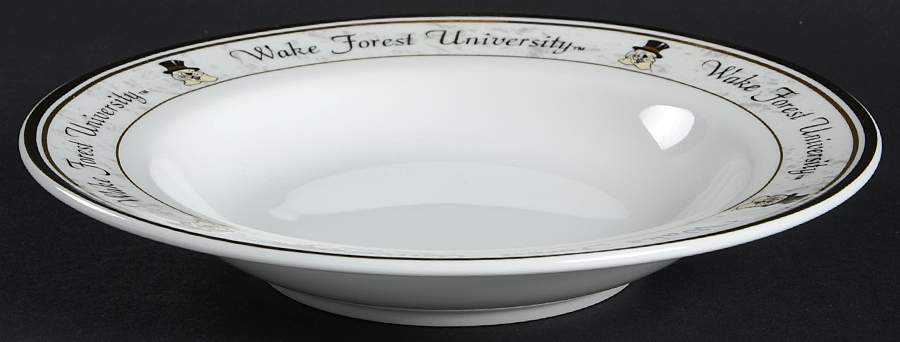 Wake Forest University Rim Soup Bowl by Heartland China-1