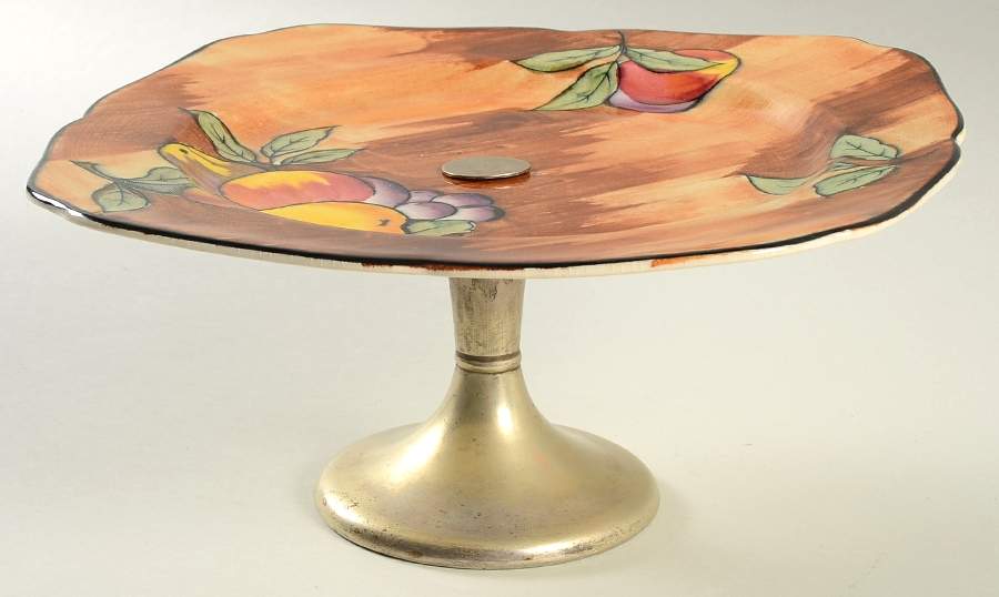 Luscious Metal Stand for Cake Plate by Hollinshead & Kirkham-1