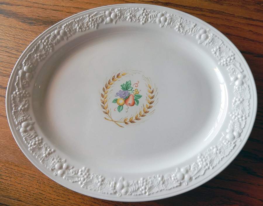 Wheat 16" Oval Serving Platter by Homer Laughlin -1