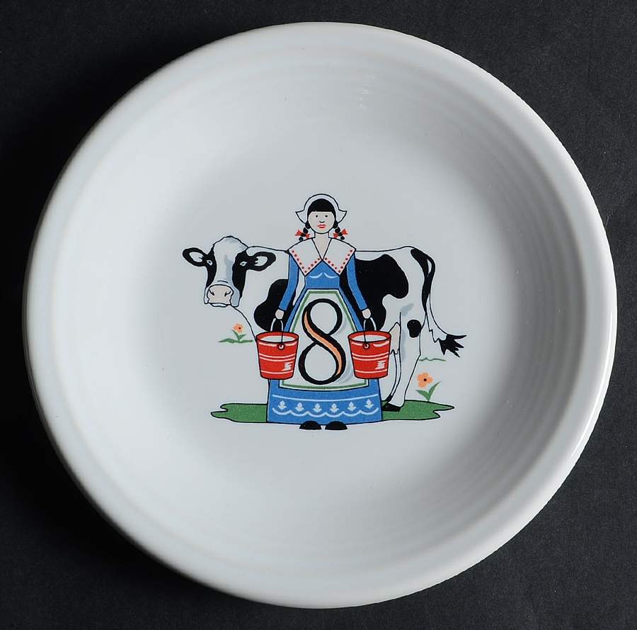 Fiesta Twelve Days of Christmas Salad/Dessert Plate by Homer Laughlin -1