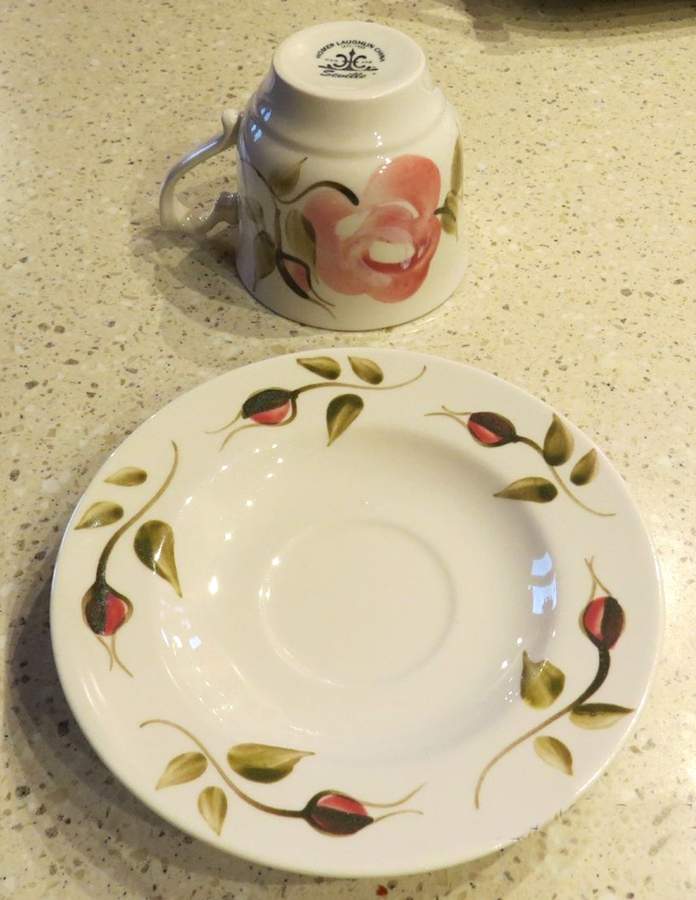 HLC4132 Flat Cup & Saucer Set by Homer Laughlin -1