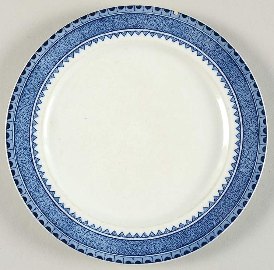 Princess Blue (No Gold) Luncheon Plate by Wm Hulme-1