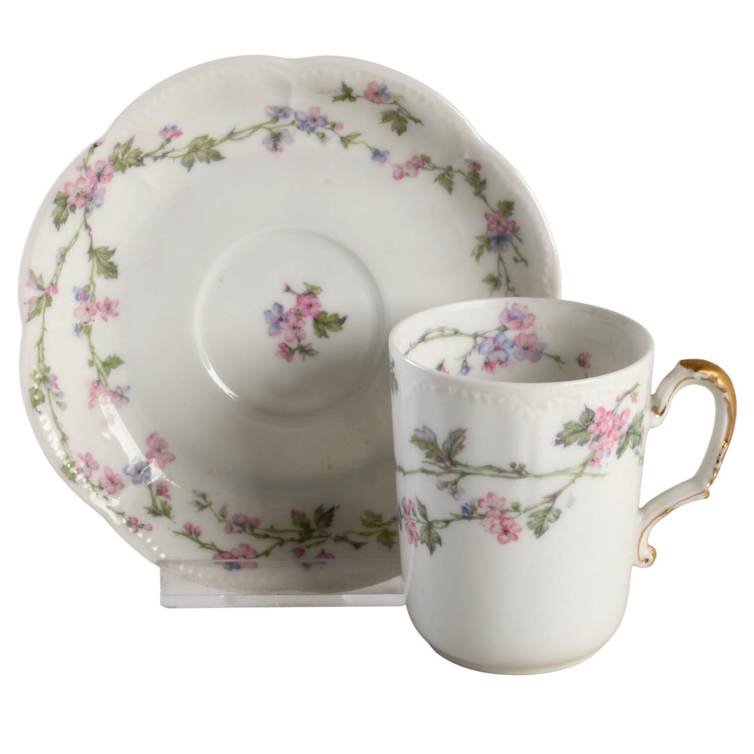 Schleiger 449-4 Chocolate Cup & Saucer Set by Haviland-1