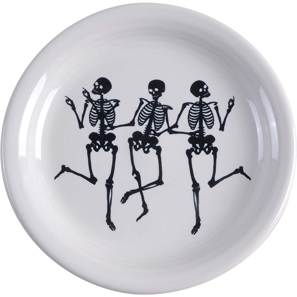 Fiesta Trio of Skeletons Appetizer Plate by Homer Laughlin -1