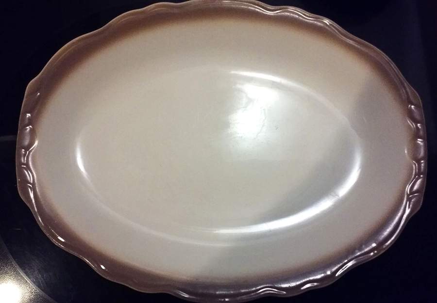 HLC4193 12" Oval Serving Platter by Homer Laughlin -1