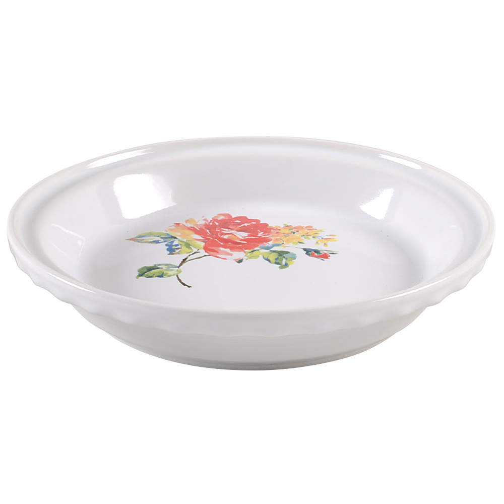 Fiesta Floral Bouquet 10" Pie Baking Plate by Homer Laughlin -1
