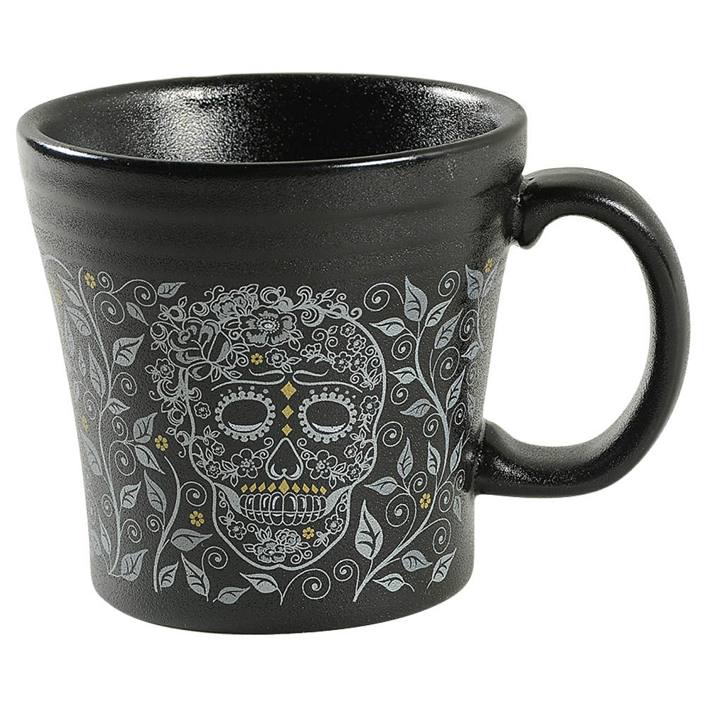 Fiesta Skull and Vine Tapered Mug by Homer Laughlin -1