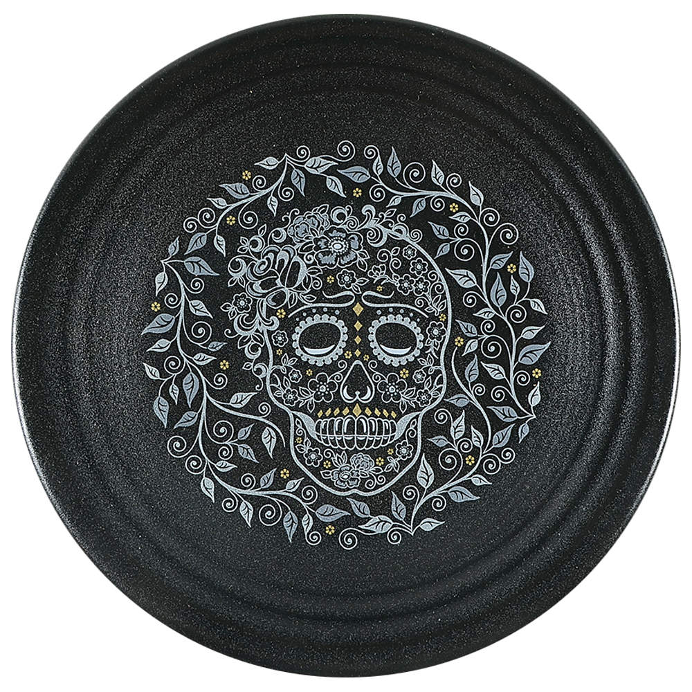 Fiesta Skull and Vine Luncheon Plate by Homer Laughlin -1