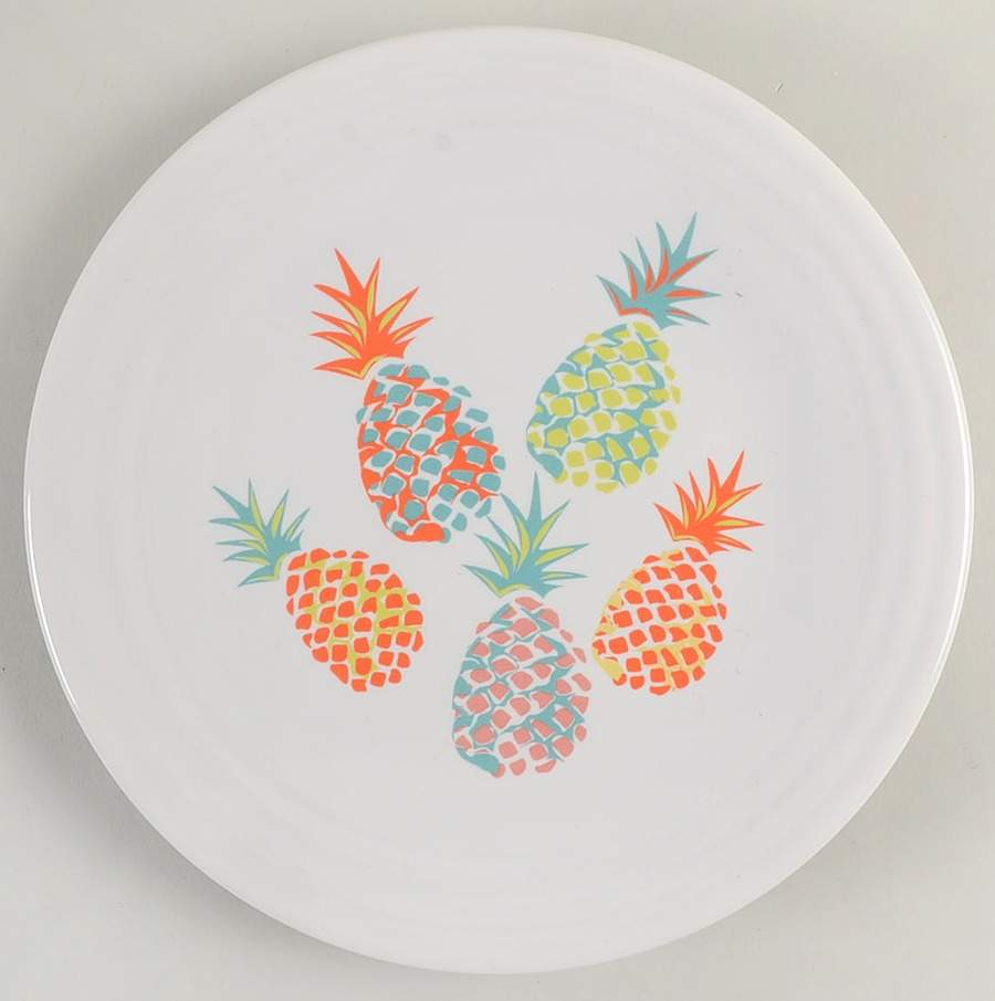 Fiesta Pineapple Luncheon Plate by Homer Laughlin -1