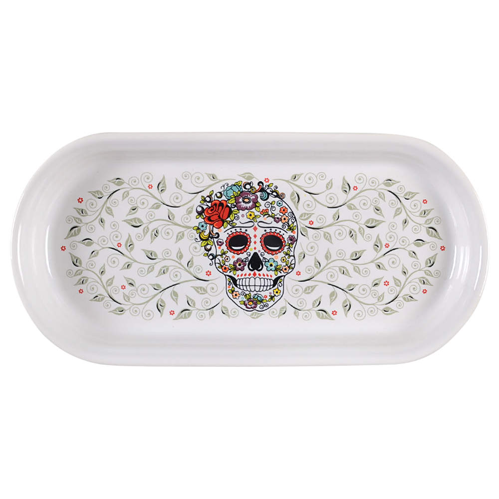 Fiesta Skull and Vine Sugar Bread Tray by Homer Laughlin -1