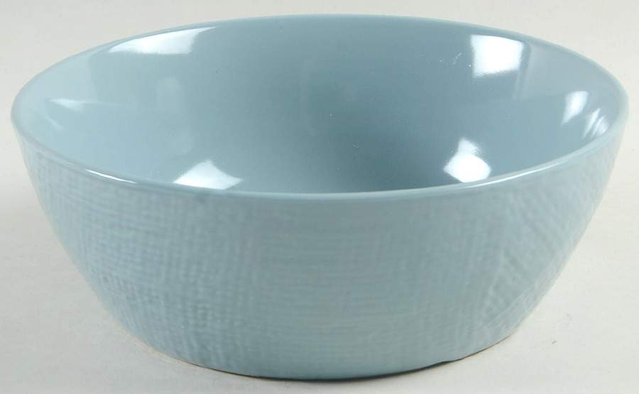 Burlap Country Blue Soup/Cereal Bowl by Home Essentials-1