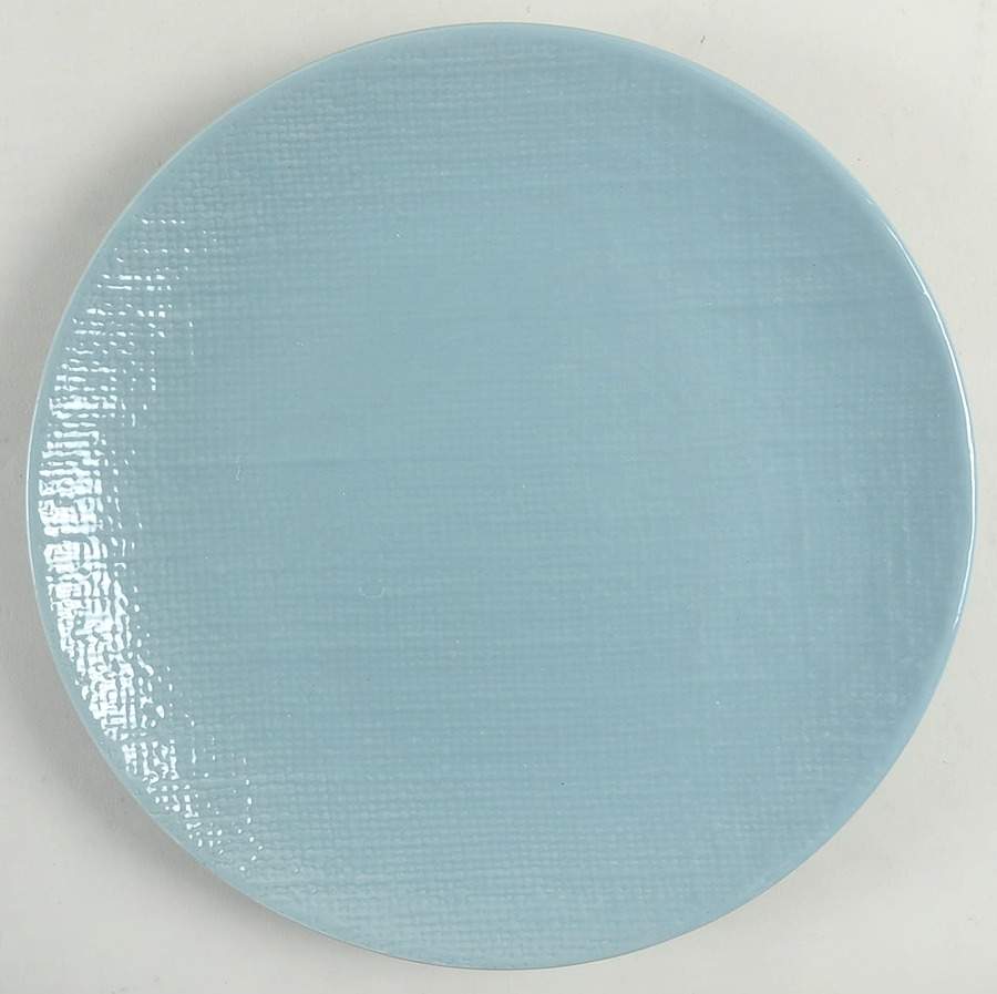 Burlap Country Blue Dinner Plate by Home Essentials-1