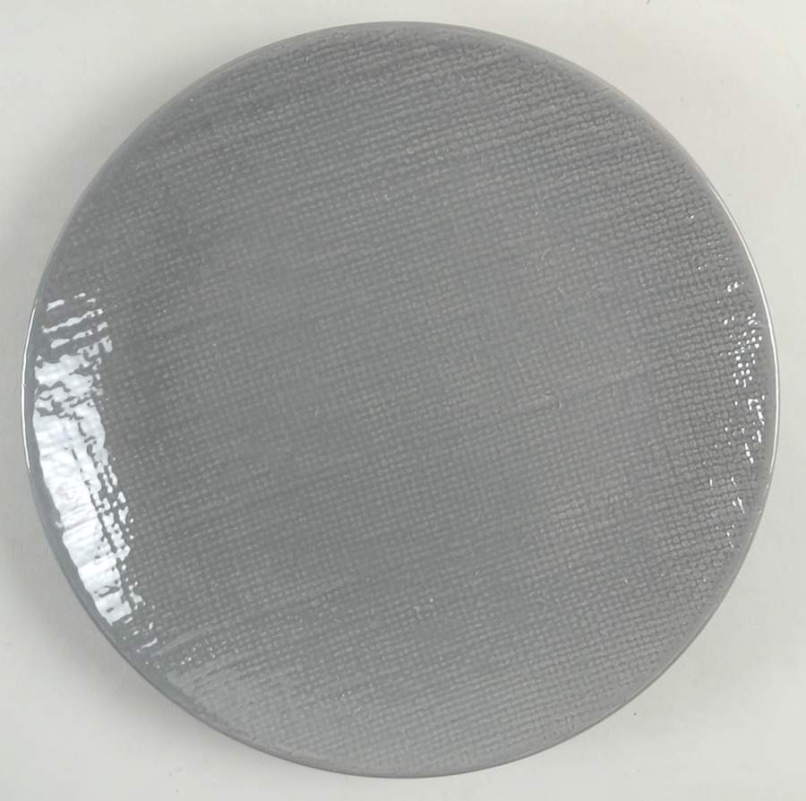 Burlap Dark Grey Dinner Plate by Home Essentials-1