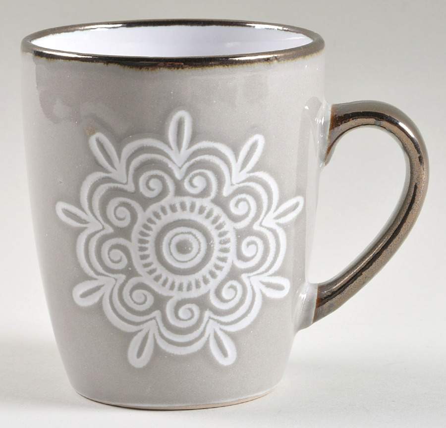 Medallion Grey Mug by Home Essentials-1