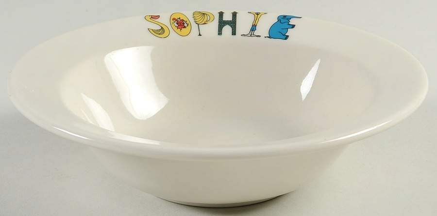Childhood Treasures (Cream) Rim Cereal Bowl by Homer Laughlin -1