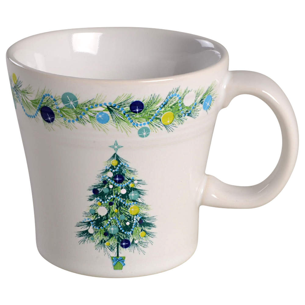 Fiesta Blue Christmas Tree Tapered Mug by Homer Laughlin -1
