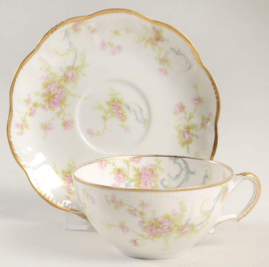 Schleiger 57-16 Flat Cup & Saucer Set by Haviland-1