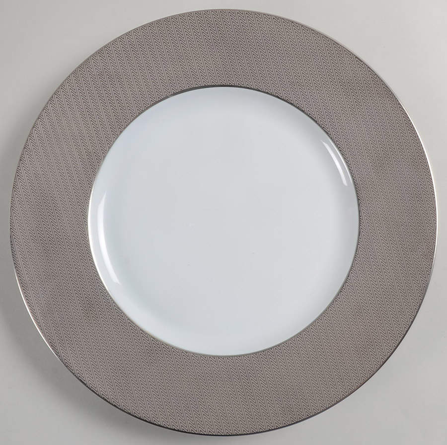 Chevron Platine Service Plate (Charger) by Hermes-1