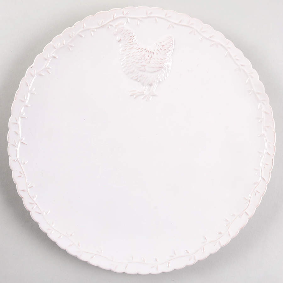 White Chicken Collection Dinner Plate by Hobby Lobby-1