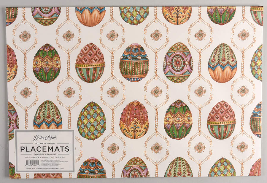 Table Decor Pad of 18 Paper Placemats by Hester & Cook-1