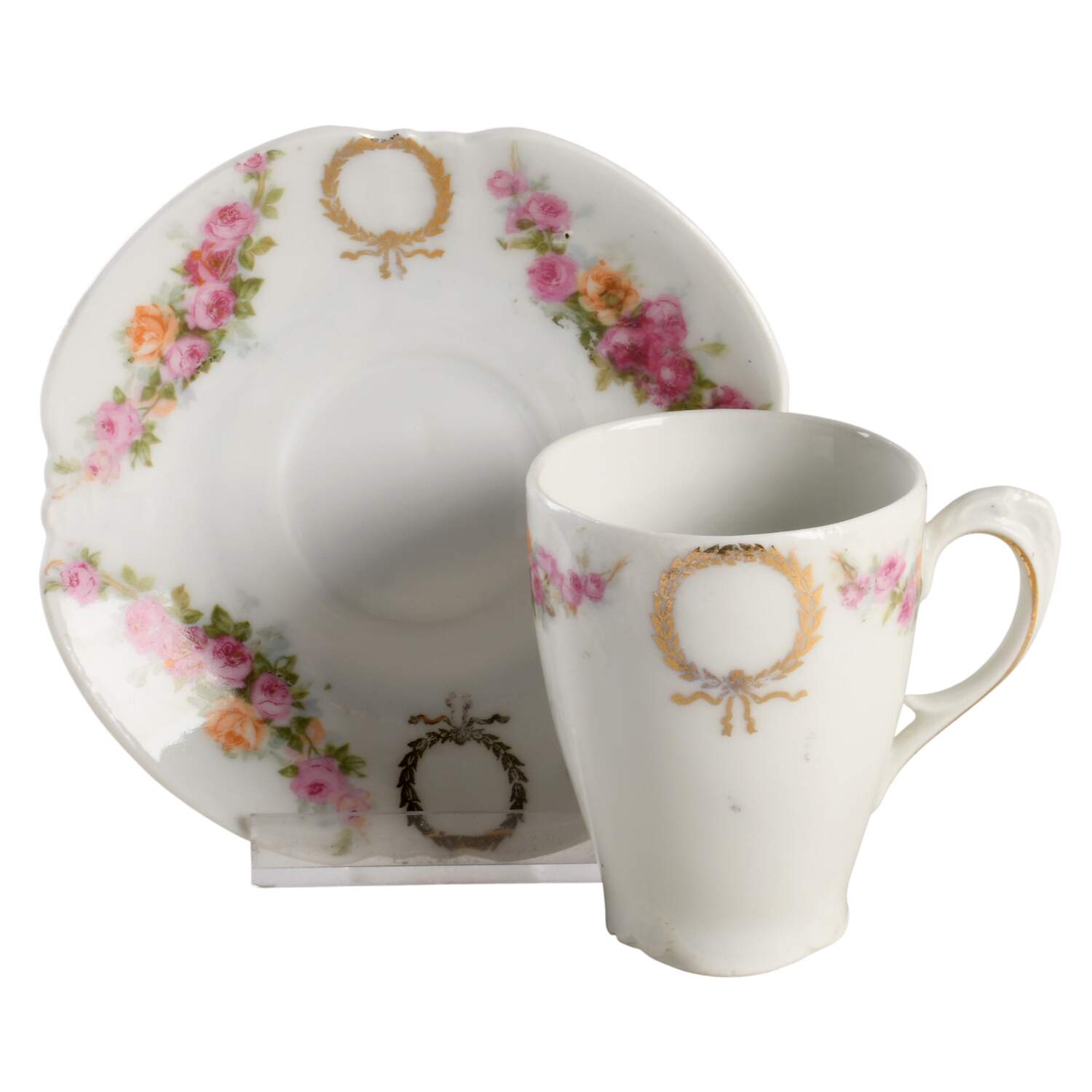 HEJ207 Flat Demitasse Cup & Saucer Set by Hertel Jacob-1