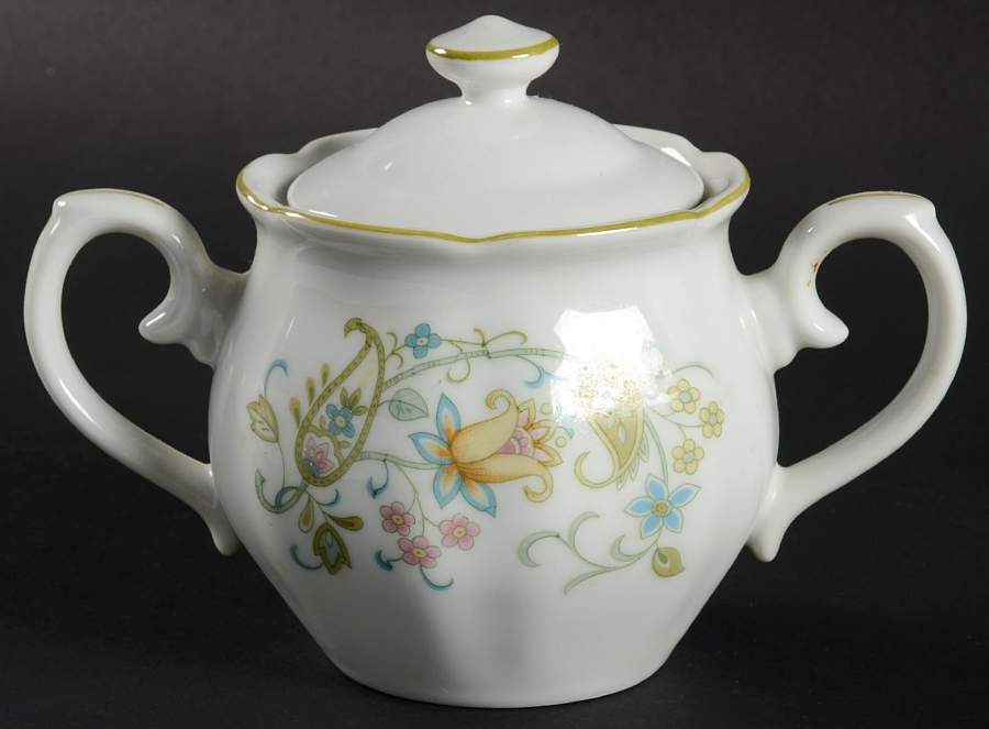 Tapestry Sugar Bowl & Lid by Image Gallery-1