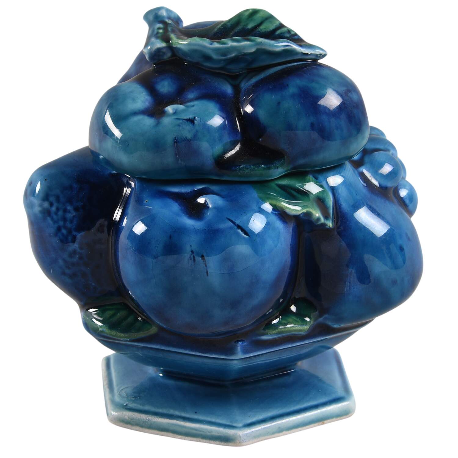 Mood Indigo Blue Sugar Bowl & Lid by Inarco (Japan)-1
