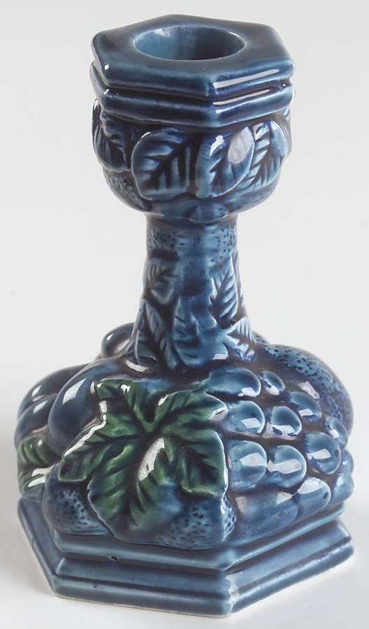 Mood Indigo Blue Small Candlestick by Inarco (Japan)-1