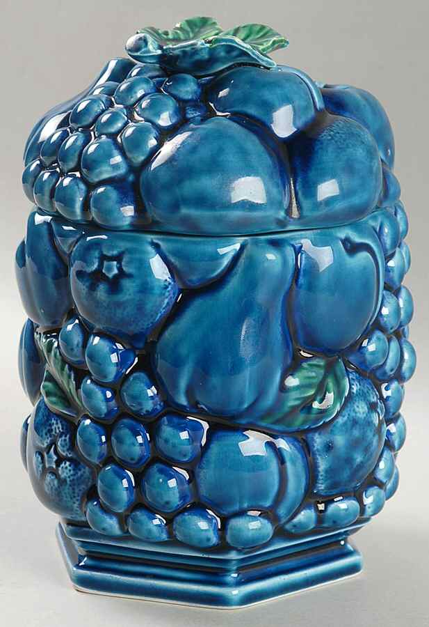 Mood Indigo Blue Medium Canister & Lid by Inarco (Japan)-1