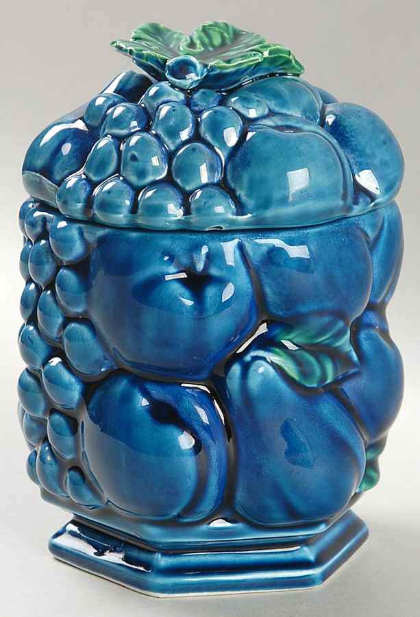 Mood Indigo Blue Small Canister & Lid by Inarco (Japan)-1