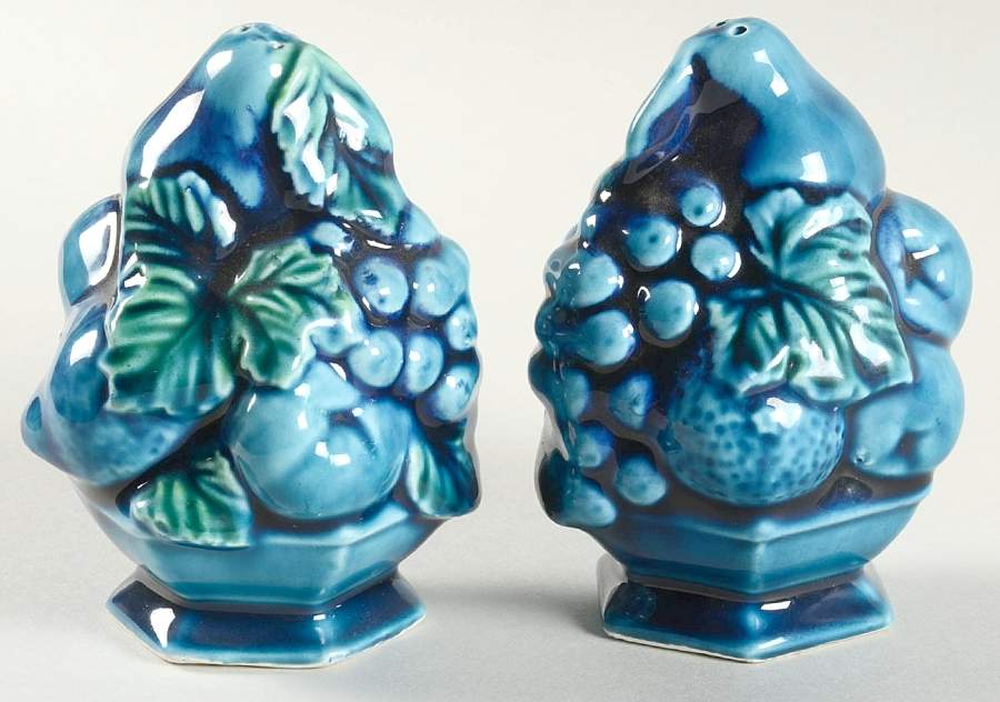 Mood Indigo Blue Salt & Pepper Set by Inarco (Japan)-1