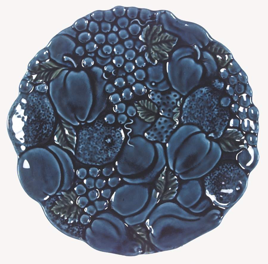 Mood Indigo Blue Dinner Plate by Inarco (Japan)-1