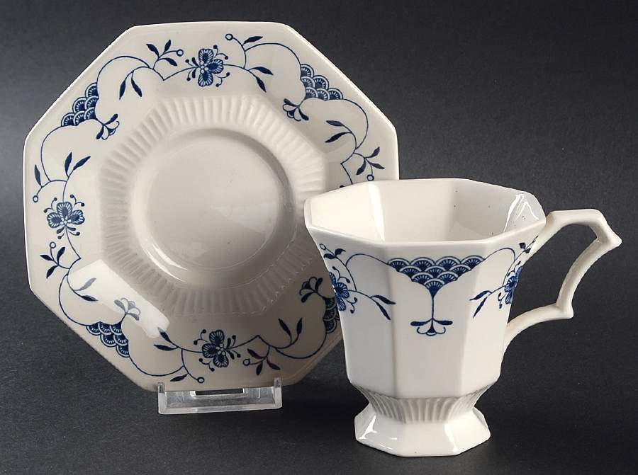 Martha's Vineyard Footed Cup & Saucer Set by Independence-1